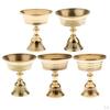 Copper Candle Holder Ghee Lamp Tibetan Brass Oil Metal Craft Ornaments