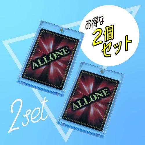 Allone Magnetic Card Loader, Pastel Blue, UV 35PT, Set of 2, 7.3 x 1.4 x 11 cm, Acrylic, Protects Against Scratches and Dirt, Ideal for Collectibles,
