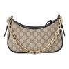Gucci GG Emblem Double G All Over Print Design GG Coated Fabric Shoulder Bag Small Women Shoulder Bag Beige Dark-Brown 847447-FAD6L-9741