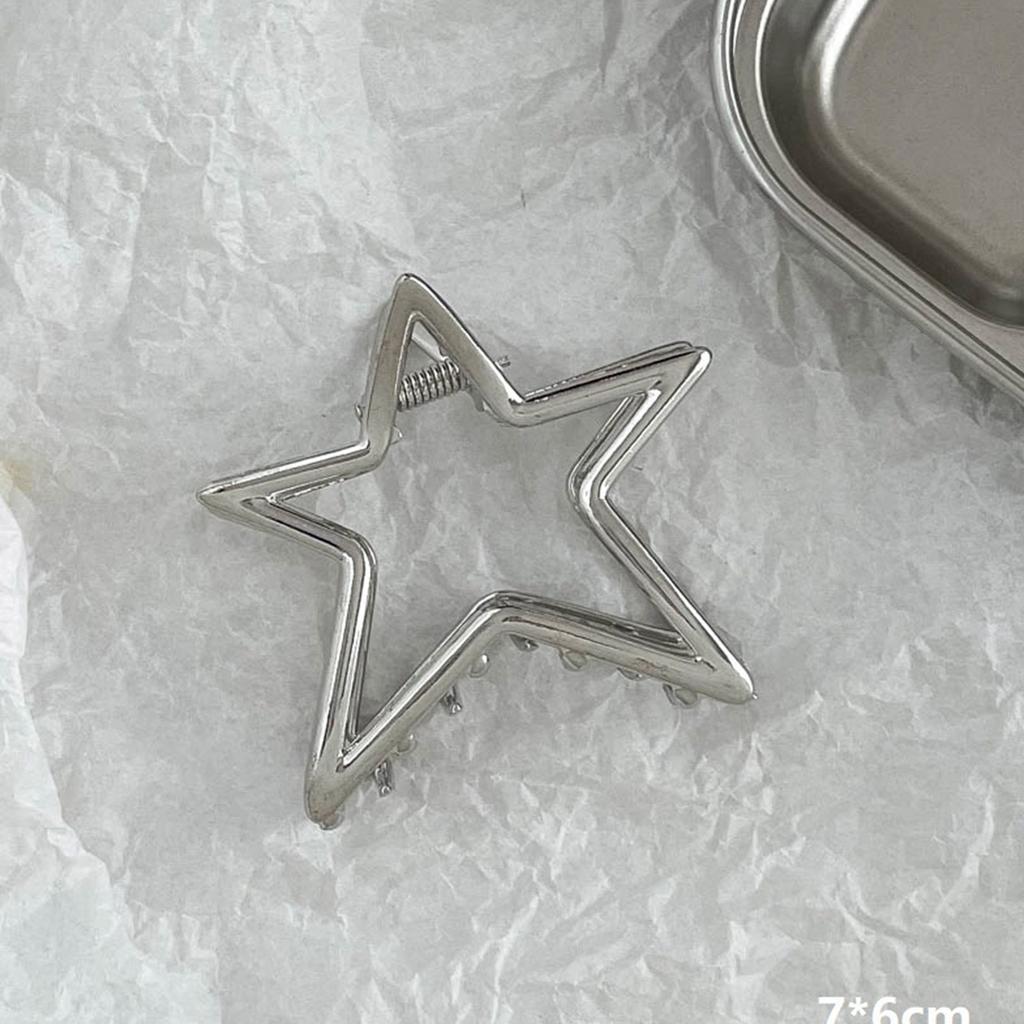 Hollow Star Hair Clip Trendy Hairpins For Women Gift Hairpin Practical Alloy Hair Accessories For Various Occasion