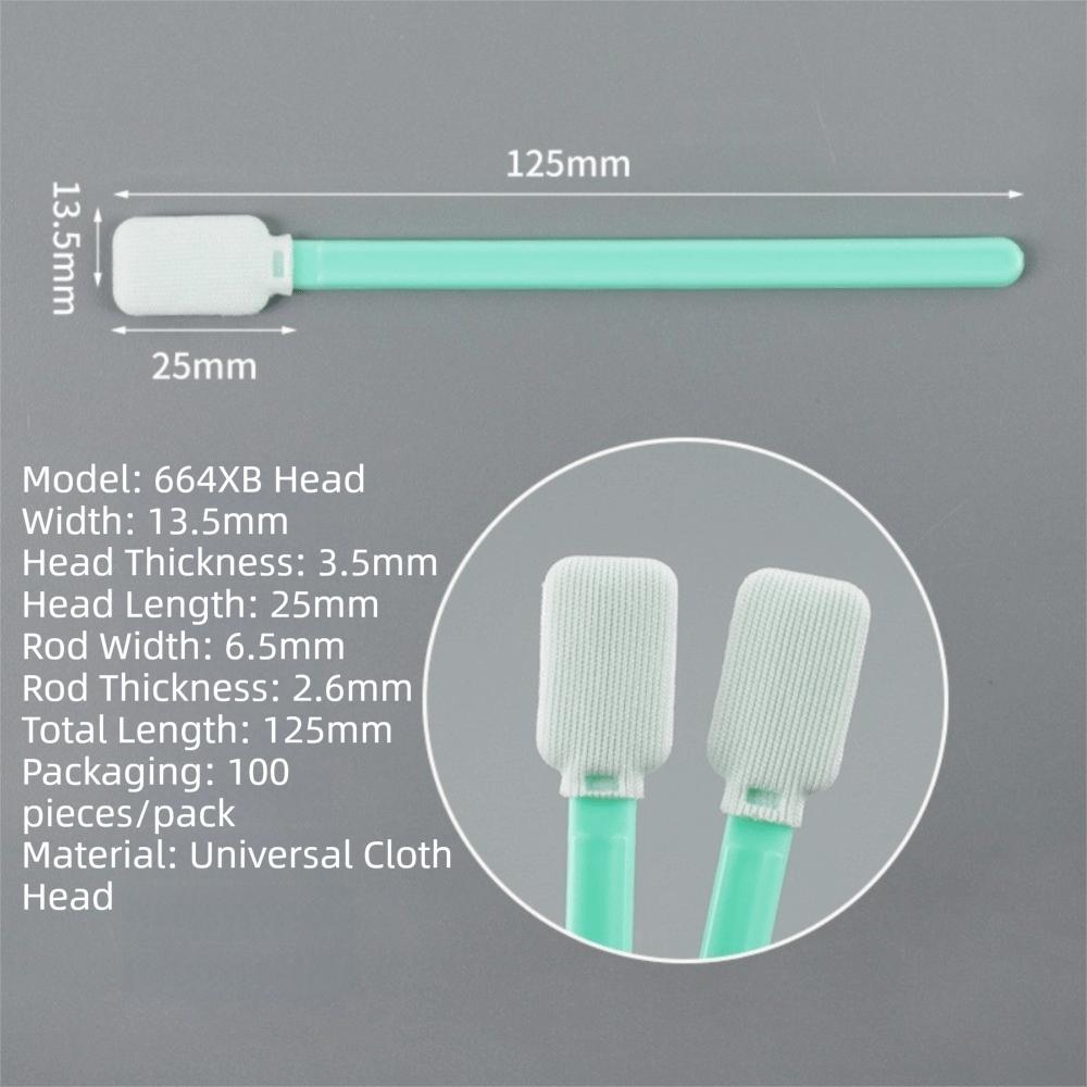 100Pcs Dust Free Digital Camera Cleaning Brush Non-Fluffy Fiber Tips Fine Precision Cleaning Swabs Plastic Handles