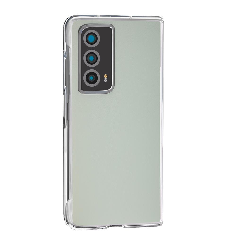 For Honor Magic Vs2 5G Case Transparent Edge Leather+PC Phone Cover