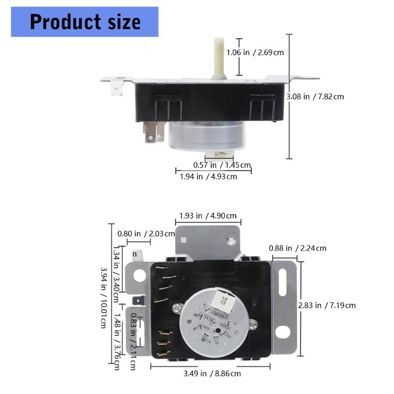 W10745654 Timer suszarki Wodoodporny zespół do suszarki RGD4516FWO RGD4640YQ0 RGD4640YQ2 RGD4640YQ3 RGD4645EW0