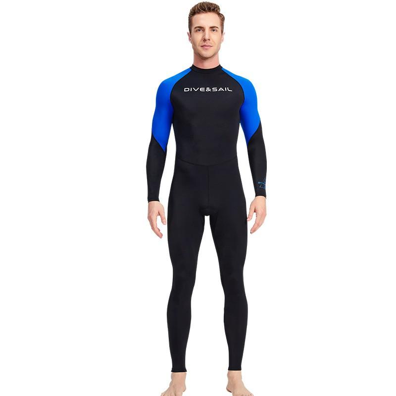 

Diving Suit Men s One-piece Thin Snorkeling Surfing Long-sleeved Sunscreen Jellyfish Quick-drying Swimsuit M