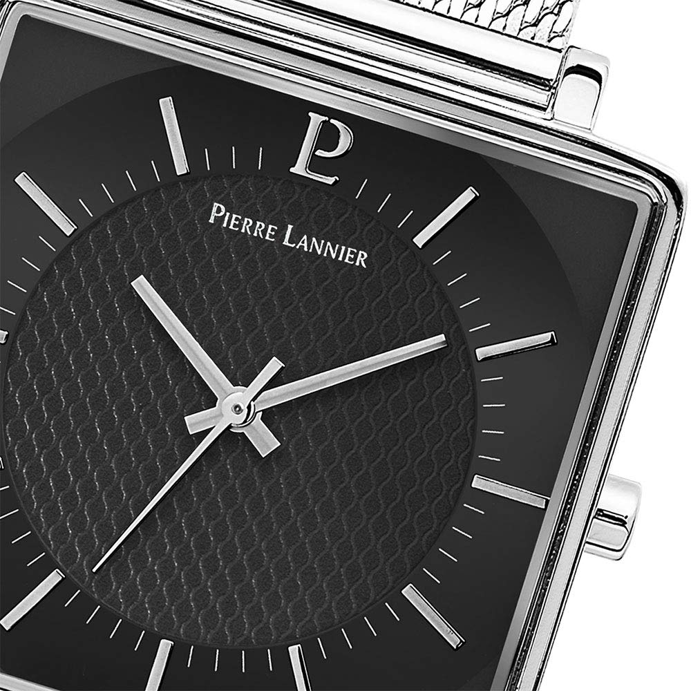 Pierre Lannier Watch Rekare Collection Mesh Belt P210F138 Imported Silver x Black [Pierre Lannier] Men's [Regular Product]