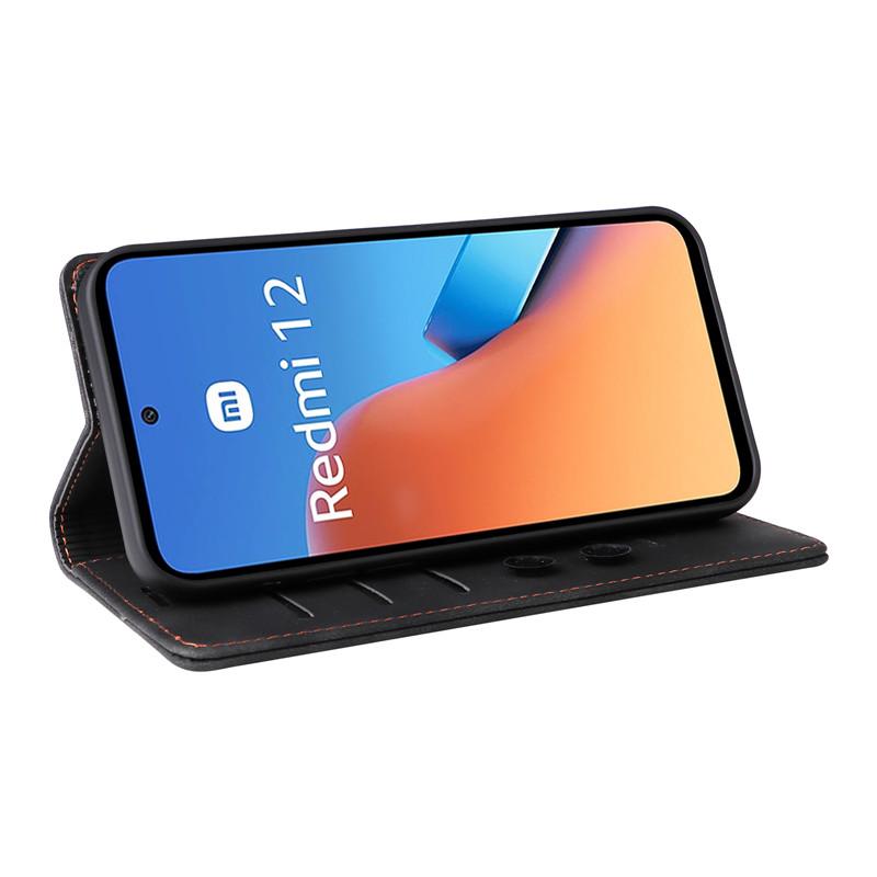 Husă portofel cu flip pentru Xiaomi Redmi 12 4G 12C 10C 10 2022 Prime 13C 5G, husă magnetică din piele, suport pentru telefon, huse de protecție