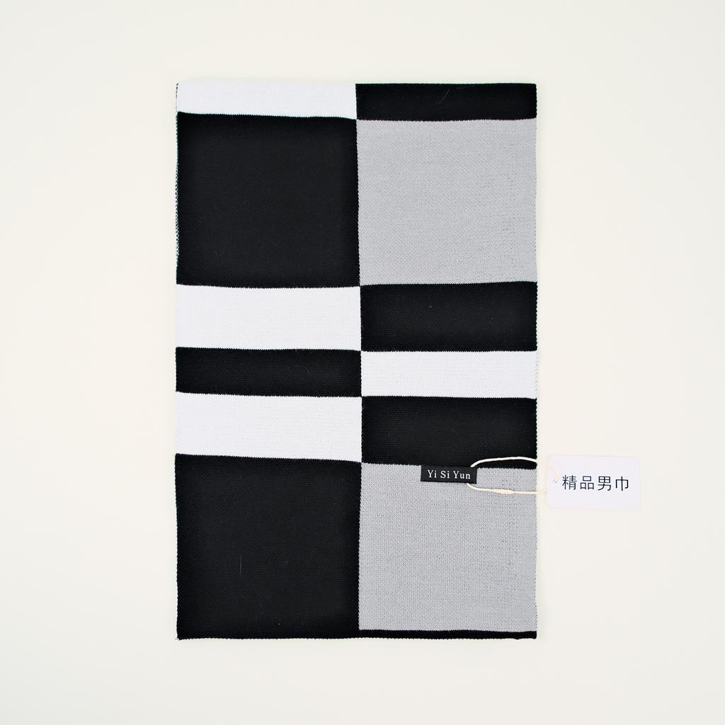 Men's Classic Winter Scarf Cashmere Feel Winter Scarves Long Formal Soft Scarf for Men Casual Scarves Luxuriously Plaid Scarf