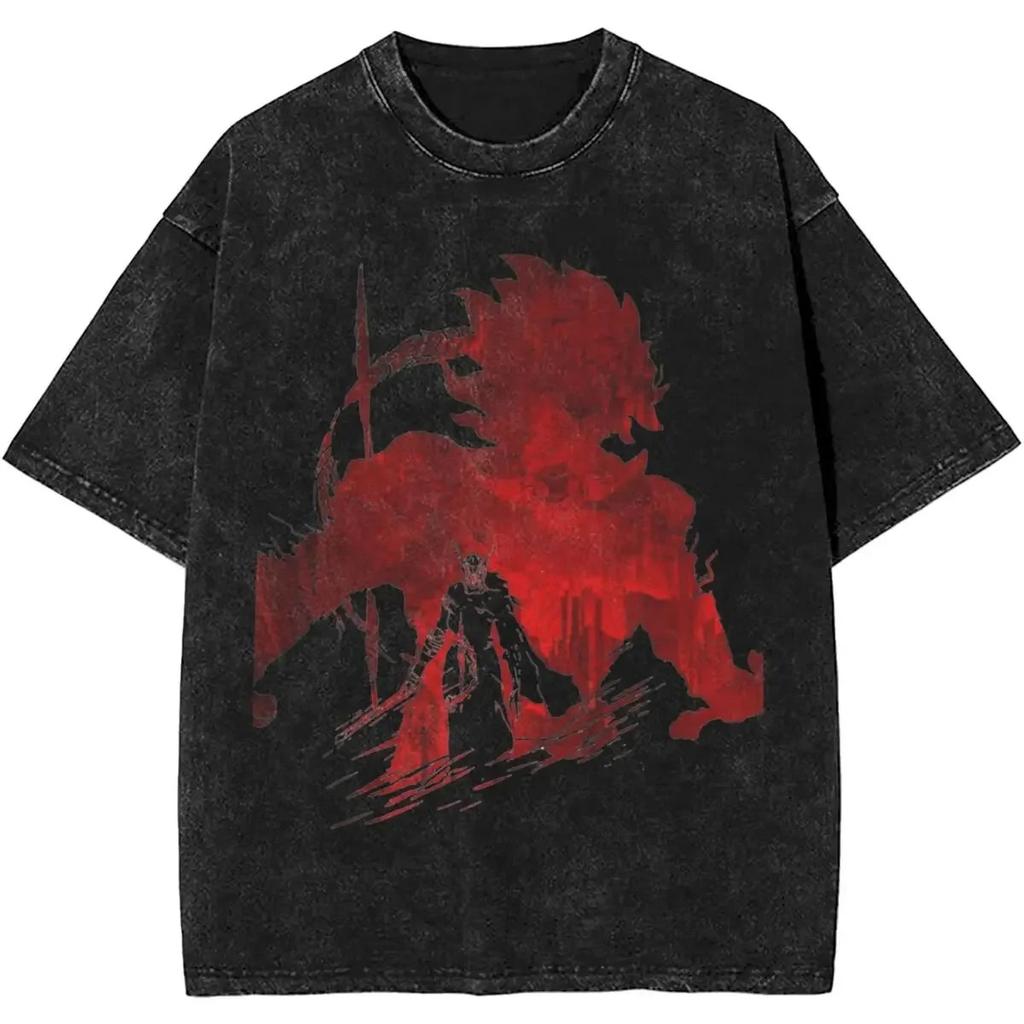 2026 Malenia Blade Of Miquella Washed New Arrival Unisex Clothes Tee Shirt Homme Graphic T-Shirts Unisex Tshirt for Unisex Ropa Hombre