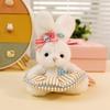 Cute Clothes Bear Little Rabbit Plush Doll Pendant Keychain Book Packaging Decoration Doll Bag Hanging Decoration Gift