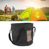 Collapsible Bucket 10L High Temperature Resistant Portable Folding Water Bucket with Handle for Camping Fishing Picnic