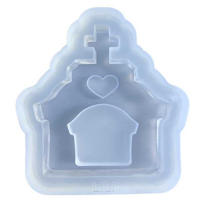 Love Church Resin Mold Crystal Epoxy Silicone Mold Jewelry Ornament Handmade Craft Making Supplies DIY Decorations