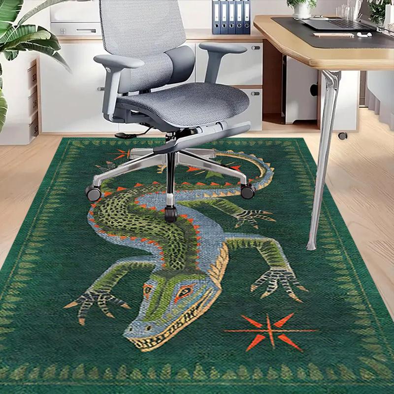 1PC Crocodile Pattern Anti-slip carpet, suitable for Office, bedroomand playrooms. It can also be used as a sofa footrest cover-W73
