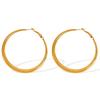 Retro High-End Titanium Steel Circle Earrings - Versatile European and American Fashion Jewelry for Women