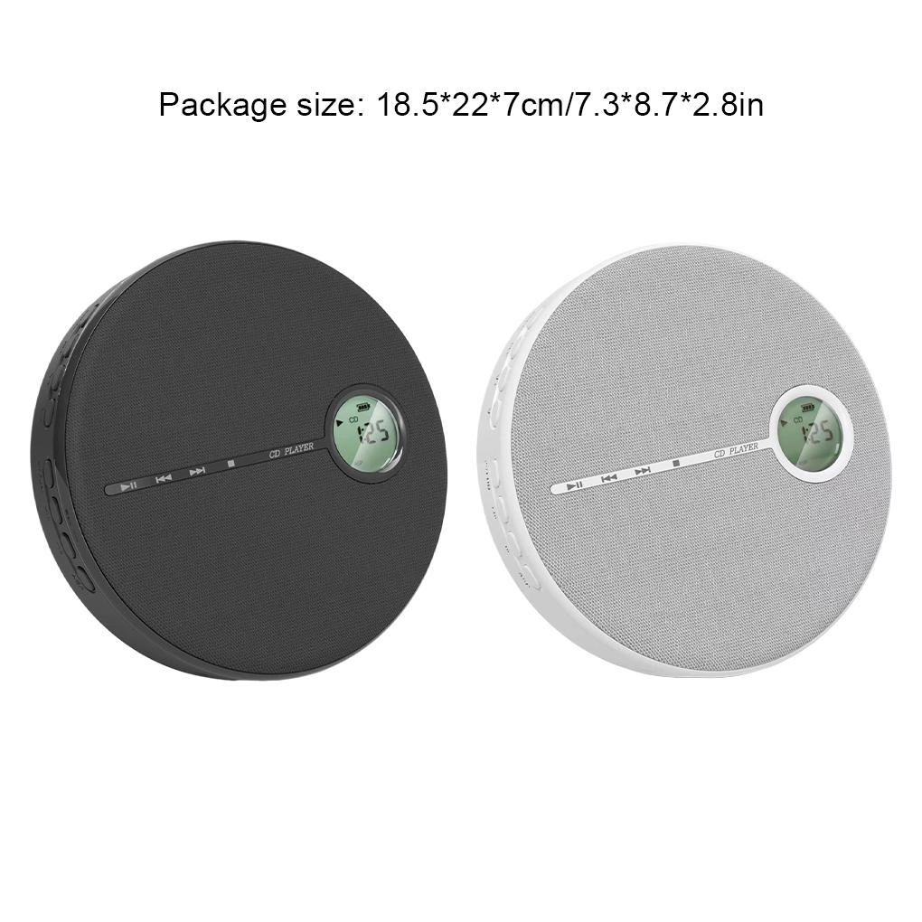 Portable CD Player Bluetooth with Speaker Stereo and Headphones Rechargeable Discman USB MP3 Music Album Players