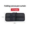 36/48/72/120 Hole Pen Curtain Black Folding Pencil Case Color Pencil Insert Professional Painting Pencil Bag Student Stationery