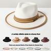 British Retro Flat-brimmed Top Hat Peach Heart Top Jazz Hat Street Carnival Party Cowboy Hat Men and Women Big Eaves Hat