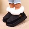 Fashion Snow Boots Winter Velvet Thickened Cotton Shoes Women's 2025 New Winter Warm Shoes
