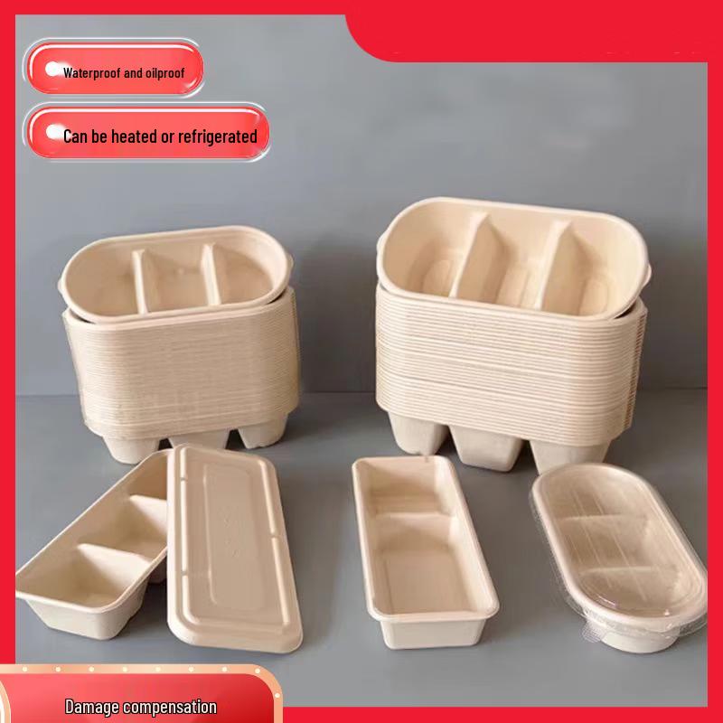 

Disposable Pulp Takeout Meal Boxes