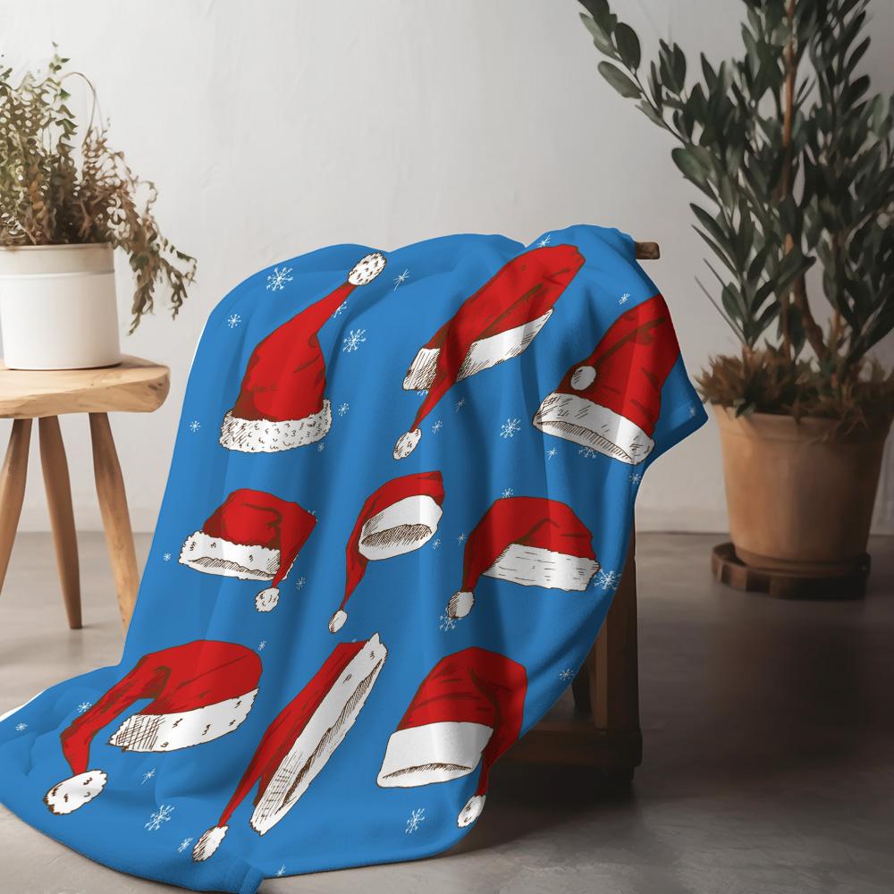 

Soft Fleece Throw Blanket Cozy Warm Home Decor Bedding Gift Christmas Pattern Novelty Design Lightweight Plush Microfiber 75x90cm
