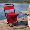 Folding Fishing Chair with Bag, Collapsible Chair with Storage & Backrest, Portable Backrest Stool for Fishing, Hunting, Camping, Travel