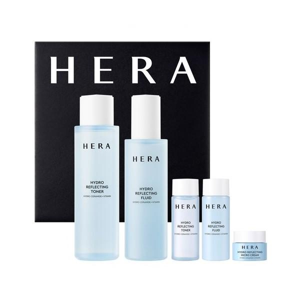 Hera Hydro Reflecting 2pcs Set Toner 170ml+30ml, Fluid 140ml+30ml, Cream 5ml