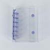 Candy Color Macaron-Themed A7 Binder Cover 6-Hole Transparent Collectible Organizer Double Button Widening Collect Book