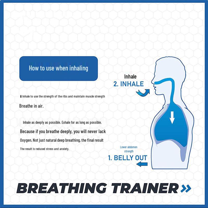 Dual-Use Portable Breathing Trainer for Running, Yoga, and Swimming