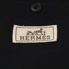 Hermes [Ausgezeichneter Zustand/Inland autorisiert] G19821 Check Wolle Maßjacke Jacke 48 Marine x Khaki Gebraucht
