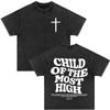 Christian Jesus Died for Me Now I Live for Him Bible Verse Vintage Washed T-shirts Men Women Fashion Harajuku Oversized T Shirts