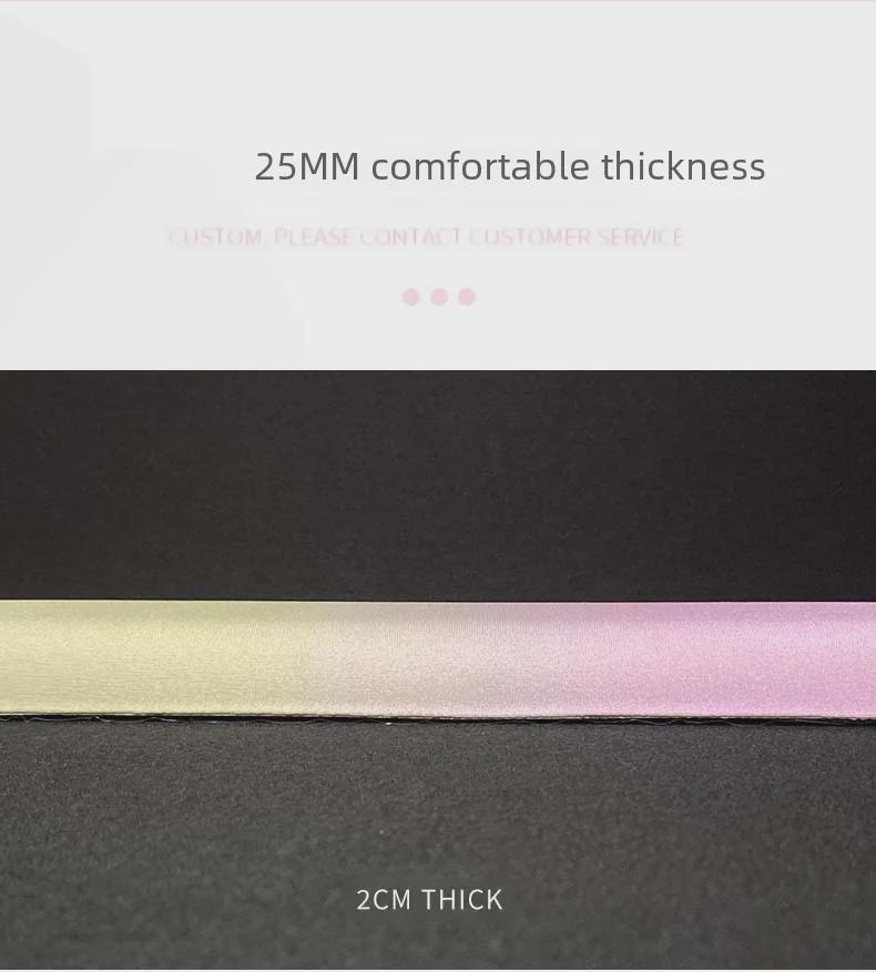 Macaronfarbenes Memory-Foam-Tastatur- und Maus-Handgelenkauflagen-Set, Schlichter Ins-Stil