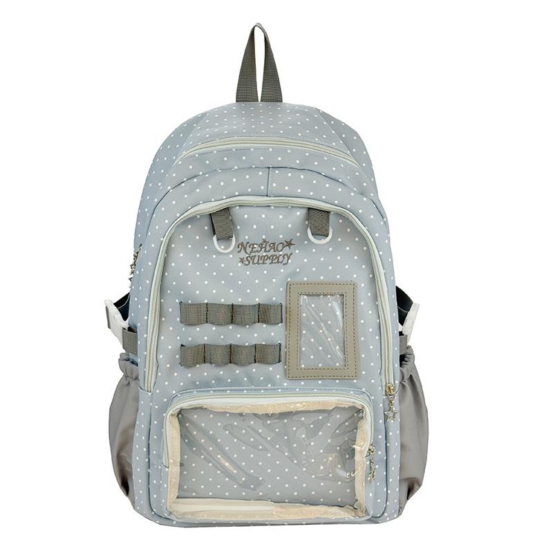 Schoolbag Korean Version Ins Schoolbag Women's New Cute Star Backpack Bag Women's Pain Bag Baby Bag Lightweight Versatile Backpack