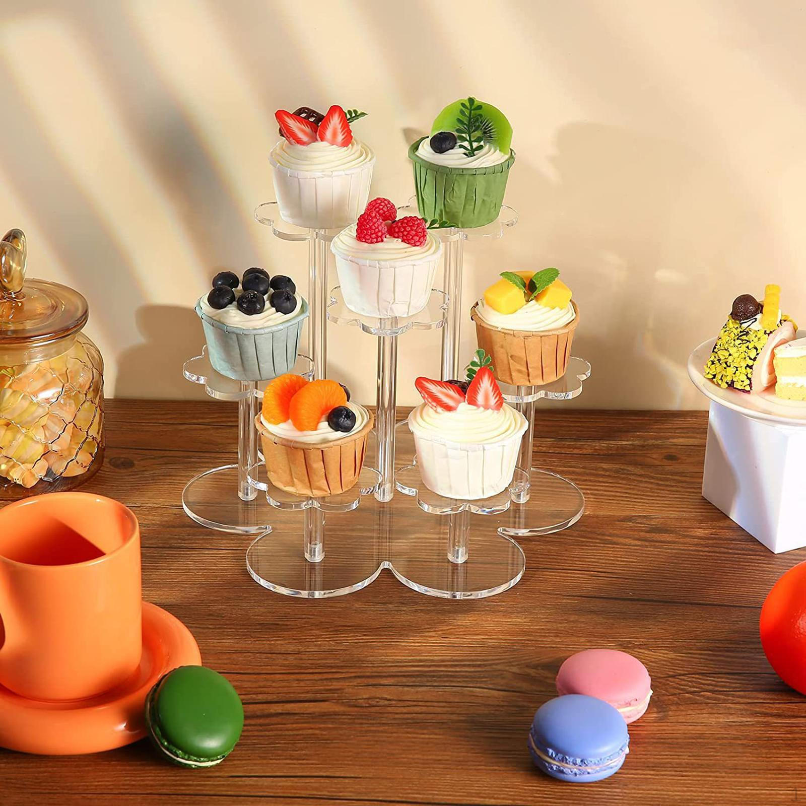 

Акриловая стойка для ювелирных изделий, 7 слоев, мини-подставка, для маленького торта чистый