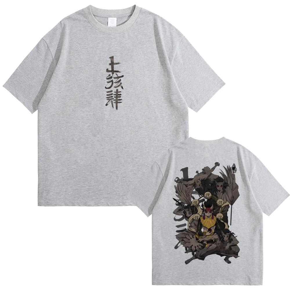 New Anime Demon Slayer Hantengu Merch Tshirts Unisex Women Cartoon Casual Pure Cotton T Shirt Male Oversized Short Sleeve Tshirt