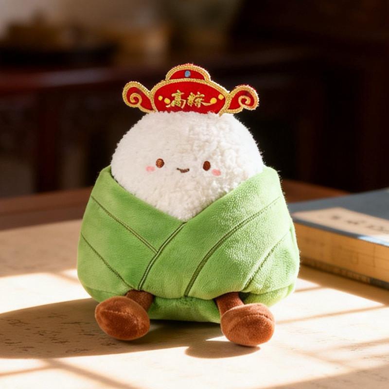 Cute Zongzi Plush Toy With Pp Cotton Filling For Childrens Gift And Decor Top Scholar,10cm