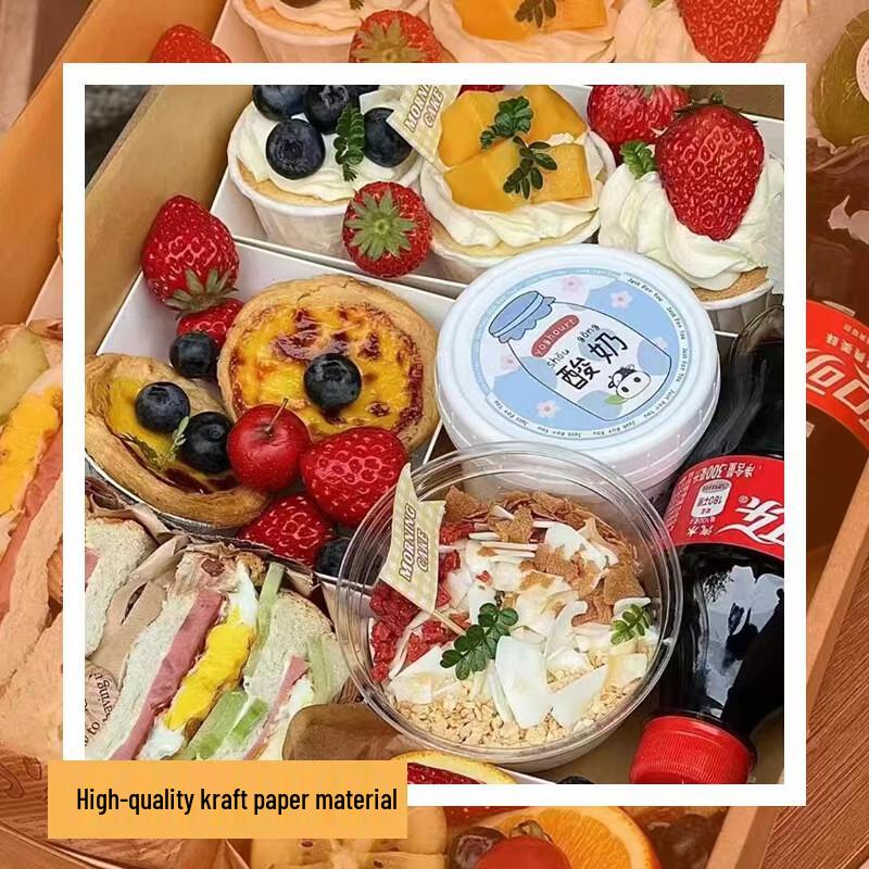 Disposable Kraft Paper Picnic & Fruit Boxes