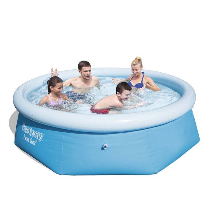 Piscina fuori terra Bestway Fast Set 2,44 x 0,61 m blu