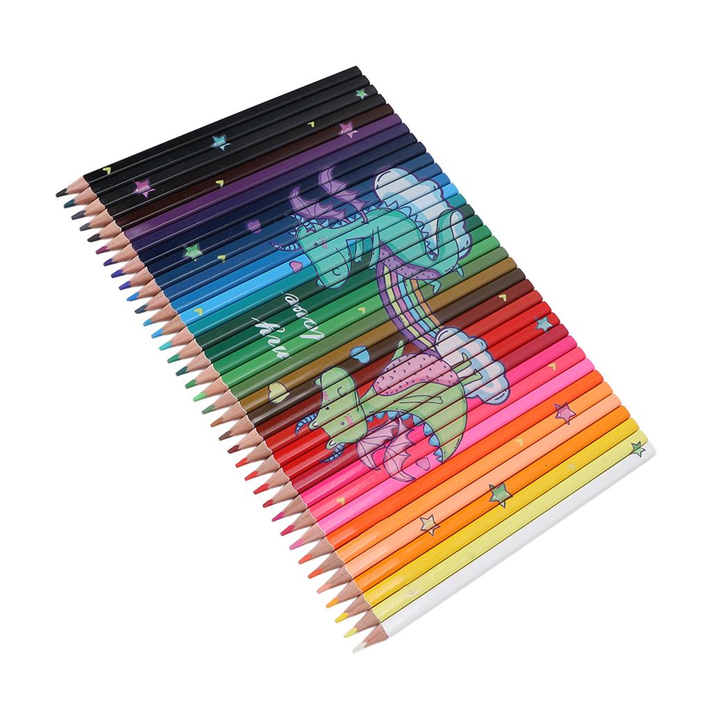 36Pcs Puzzle Colored Pencil Bright Colors Cute Pattern Jigsaw Design Oily Colored Pencils for