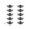 5Pcs/10Pcs Mini Aluminum Car Decorative Stickers For MINI Cooper R56 F56 R50 JCW Cabrio Aceman Countryman Clubman WORKS Roadster Ulqch44