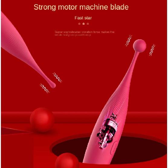 Sex Toy G-Spot Vibrator Massage Clitoris Stimulate Female Masturbation Mute Charging Honey Bean Stick Three-Head Climax