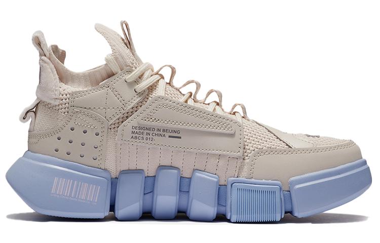 Women's Sneakers Li-Ning Essence 2 ACE Vintage Basketball Shoes Women's Mid-top Pearl White/Snow Gray