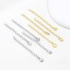 K Bag Gold Color Retention Tail Chain Extension Chain Homemade Bracelet Necklace DIY Handmade Accessories Handmade Jewelry Material D