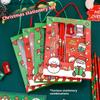 6Pcs/set Cartoon Christmas Kawaii Children Stationery Set Pencil Sharpener Erasers Pencils Rulers School Stationery Supplies