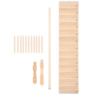 Schodisko pre domček pre bábiky Lesklé Zaoblené rohy Materiál breza DIY Živé Roztomilé Meradlo 1/12 Miniatúra