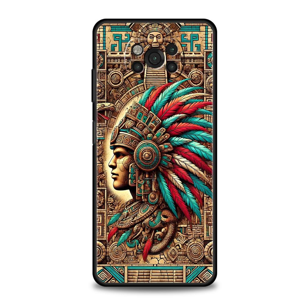 

Vintage Totem Painting Phone Case for Xiaomi Poco F7 F6 F5 F4 F3 X6 X5 X4 X3 NFC F7 Ultra M4 C51 C55 GT 5G Soft TPU Cover Capas Poco M4 Pro