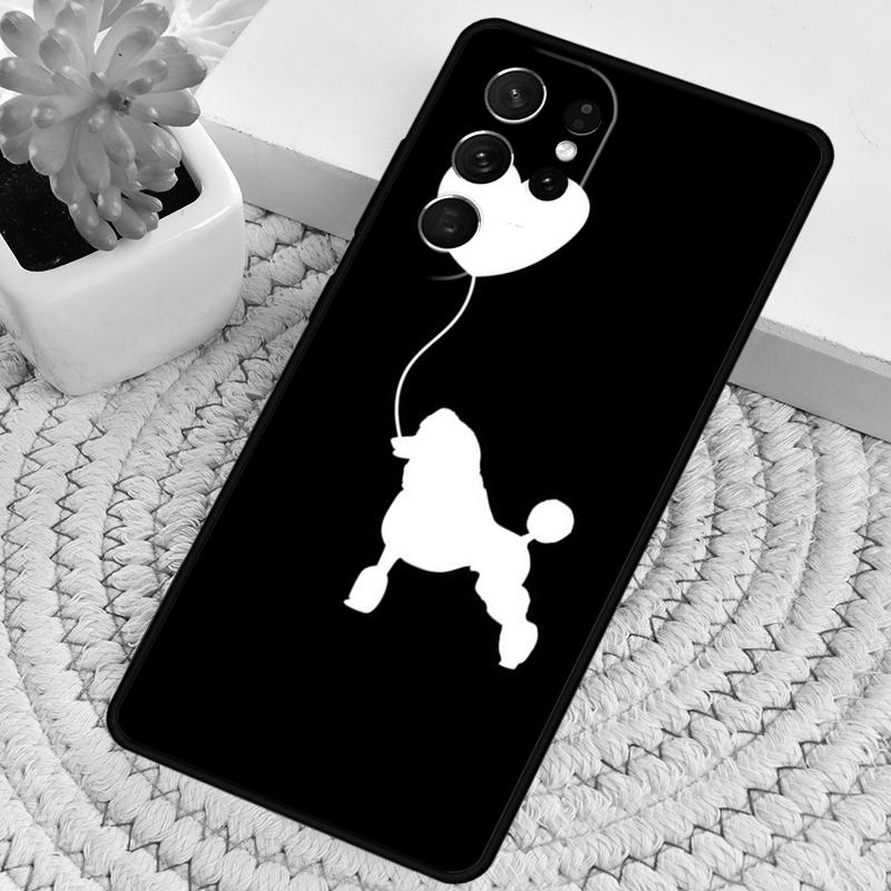 Peace Love Poodle Silicone Phone Case For Samsung Galaxy Note 10 Pro S26 S25 S24 S23 S22 S21 Plus S25Ultra Capa Cover