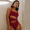 2023 Sexy pevné jednodílné plavky Dámské plavky vyhloubené dámské plavky push up monokiny plážové oblečení plavky plavky