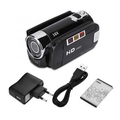 Video-Camcorder, 720p, Full HD, 16 MP, DV-Camcorder, digitale Videokamera, 270-Grad-Drehbildschirm, 16-facher Zoom für Nachtaufnahmen