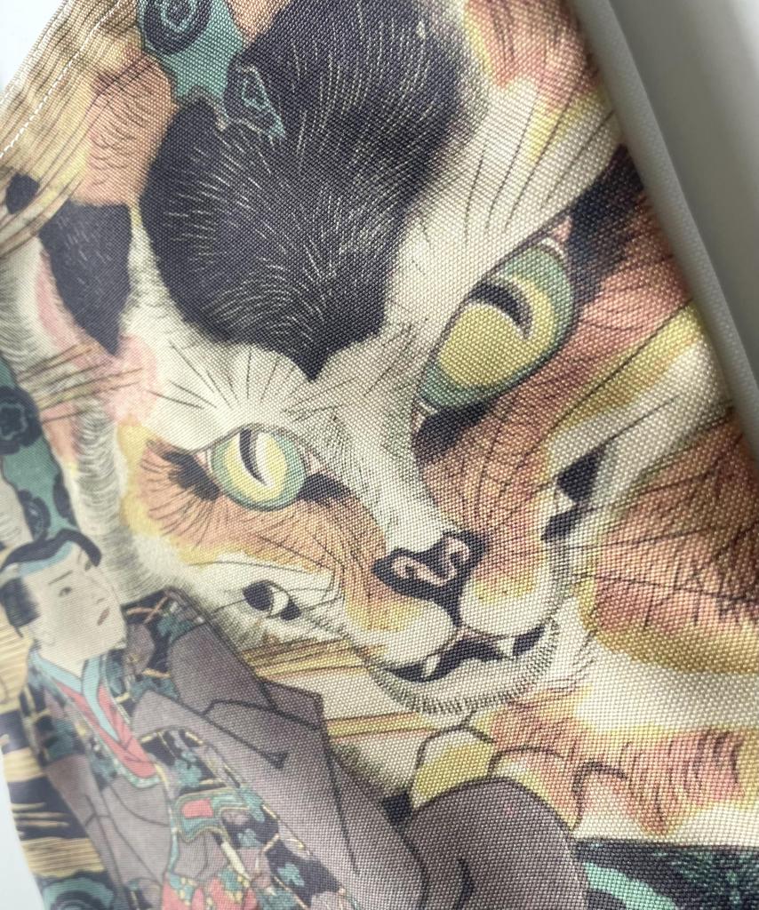 [Kyushu Art] Ukiyo-e Tote Bag, Full Size, Japanese Style, Simple, Edo Period, by Artists (Utagawa Kunisada, Inaba Nosuke, Ichimura Uzaemon)