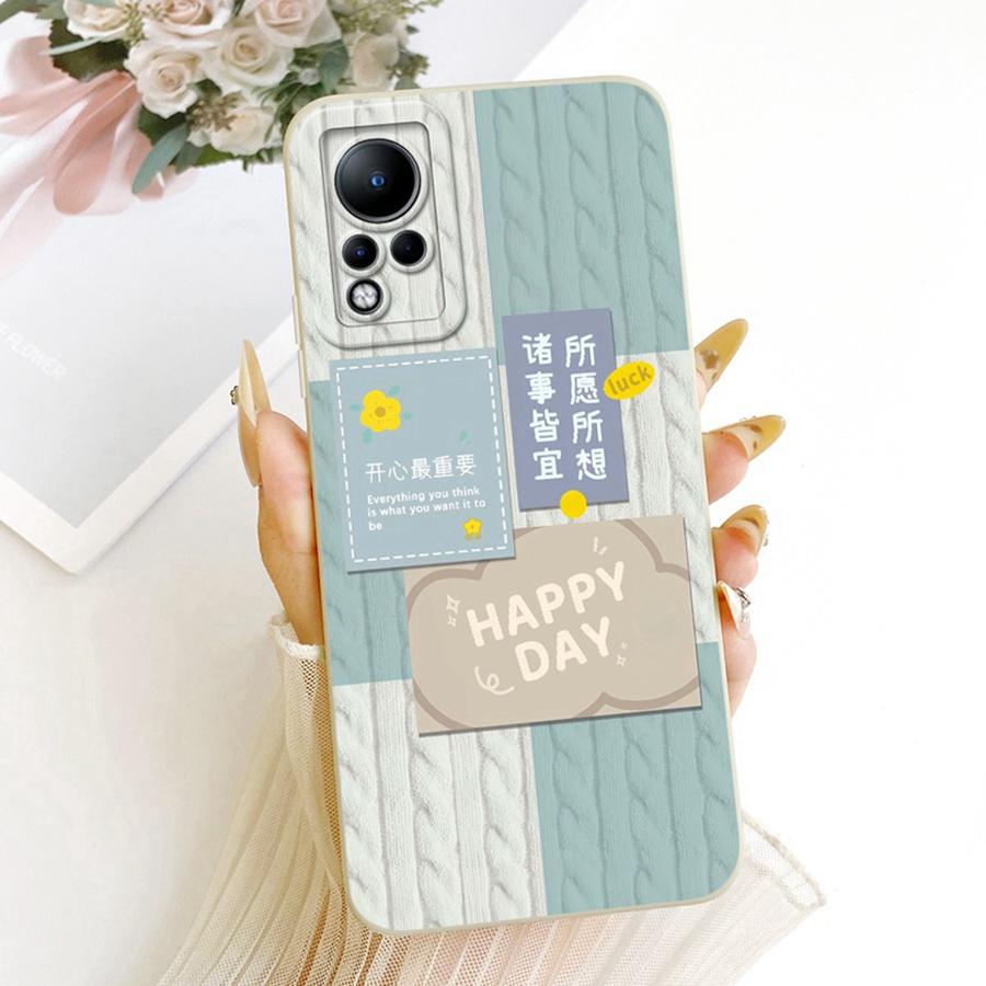 Case For Infinix Note 11 X663 Rabbit Cartoons Design Liquid Simplicity Shell For Infinix Note 12i 2022 Note12 G88 Coque Capa