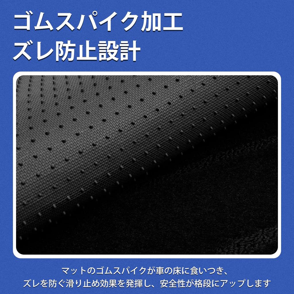 AUTO SPEC Wave Pattern Floor Mats for Honda Door Side Entrance Threshold JOY Turbo Joy 2023 Full Set of 4 Interior Parts for the New Custom N-BOX